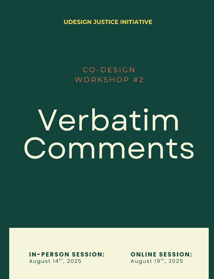 Verbatim Report cover
